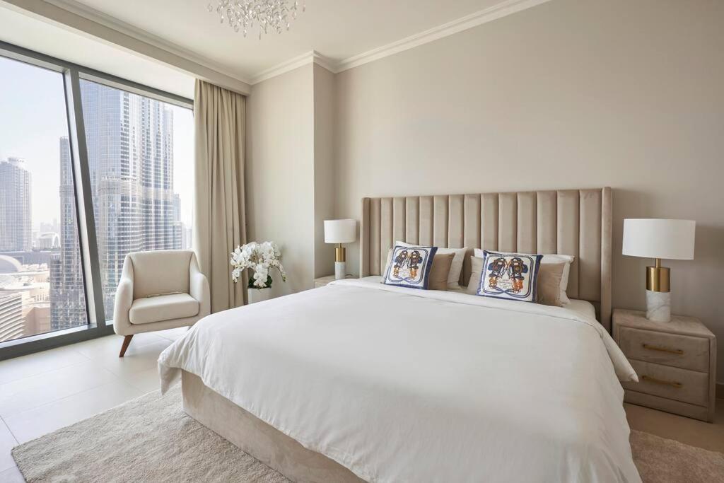 Apartament Larbi Breathtaking Burj And Fountain View Luxurious 2 Bed Dubaj Zewnętrze zdjęcie
